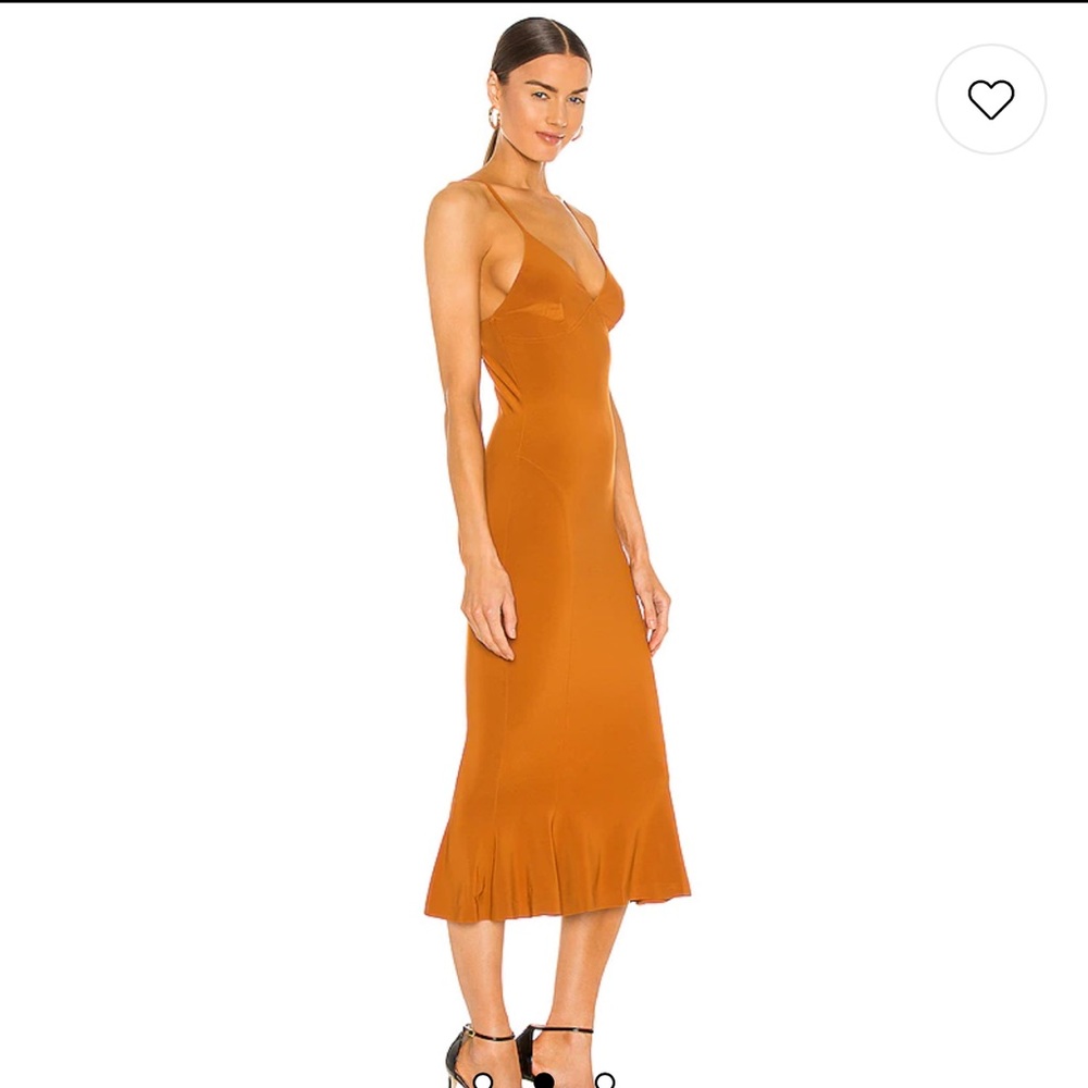 Norma Kamali x Revolve Fishtail Slip Dress